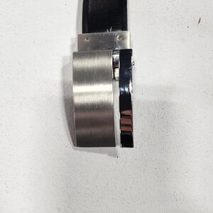 Silver, Black & Brown Reversible Dress Belt